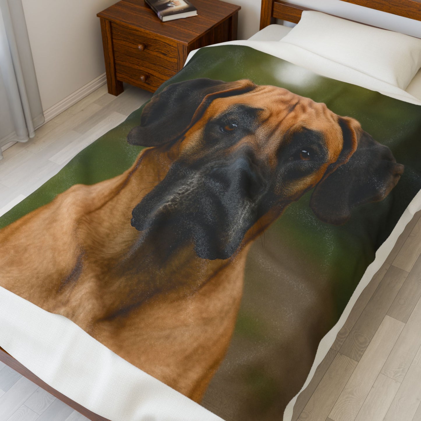 Cozy Pet-Inspired Velveteen Plush Blanket, Dog Lover Gift, Home Decor, Warm Throw, Animal Blanket, Snuggle Blanket